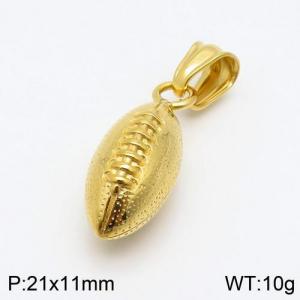 Stainless Steel Gold-plating Pendant - KP93558-TOM