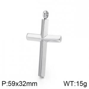 Stainless Steel Cross Pendant - KP93901-KFC