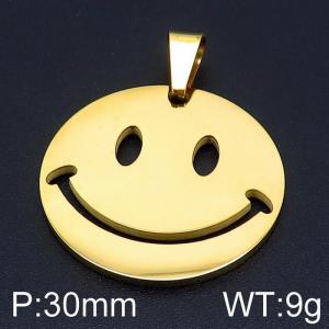 Stainless Steel Gold-plating Pendant - KP96978-Z