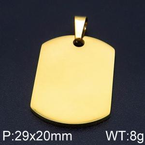 Stainless Steel Gold-plating Pendant - KP96984-Z