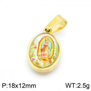 Stainless Steel Gold-plating Pendant - KP97035-KD