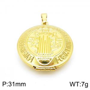 Stainless Steel Gold-plating Pendant - KP97062-JG