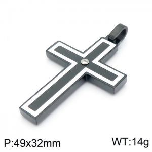 Stainless Steel Cross Pendant - KP97321-KFC
