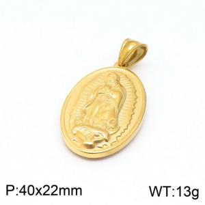 Stainless Steel Gold-plating Pendant - KP97488-Z