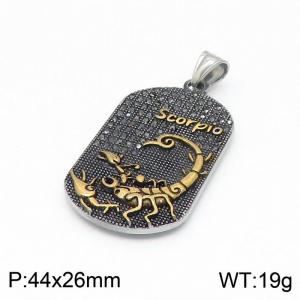 Stainless Steel Gold-plating Pendant - KP97510-TLA