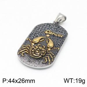 Stainless Steel Gold-plating Pendant - KP97511-TLA