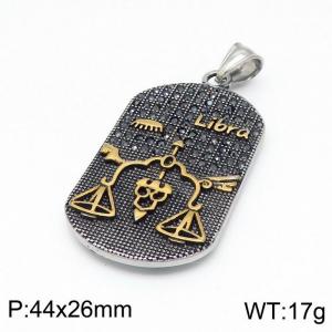 Stainless Steel Gold-plating Pendant - KP97513-TLA