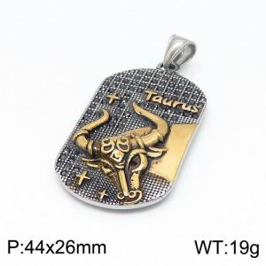 Stainless Steel Gold-plating Pendant - KP97516-TLA