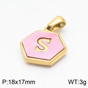 Stainless Steel Gold-plating Pendant - KP97702-LB