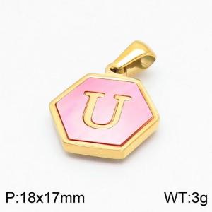 Stainless Steel Gold-plating Pendant - KP97704-LB