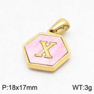 Stainless Steel Gold-plating Pendant - KP97707-LB