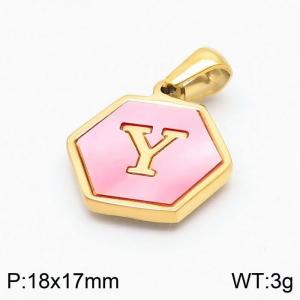 Stainless Steel Gold-plating Pendant - KP97708-LB