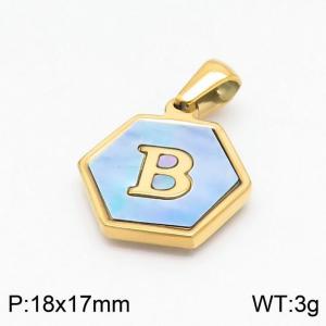 Stainless Steel Gold-plating Pendant - KP97711-LB