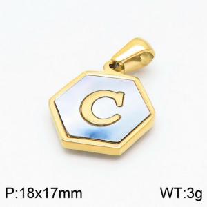 Stainless Steel Gold-plating Pendant - KP97712-LB