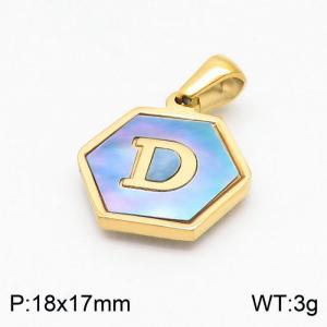 Stainless Steel Gold-plating Pendant - KP97713-LB