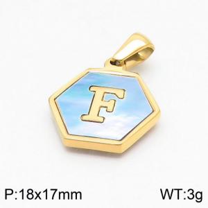 Stainless Steel Gold-plating Pendant - KP97715-LB