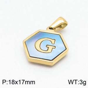 Stainless Steel Gold-plating Pendant - KP97717-LB