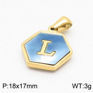 Stainless Steel Gold-plating Pendant - KP97721-LB