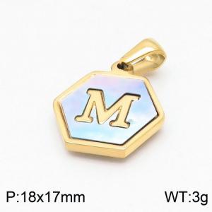 Stainless Steel Gold-plating Pendant - KP97722-LB