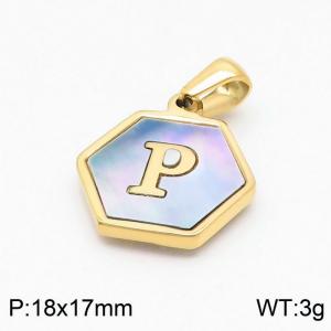 Stainless Steel Gold-plating Pendant - KP97725-LB