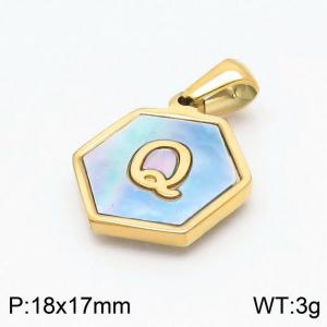 Stainless Steel Gold-plating Pendant - KP97726-LB