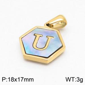 Stainless Steel Gold-plating Pendant - KP97735-LB