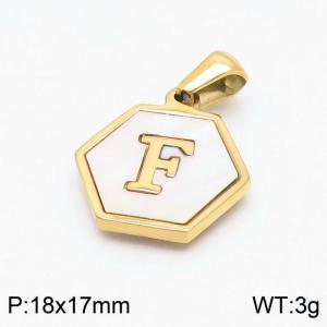 Stainless Steel Gold-plating Pendant - KP97740-LB