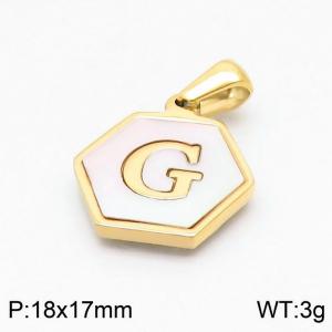 Stainless Steel Gold-plating Pendant - KP97741-LB