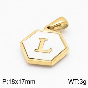 Stainless Steel Gold-plating Pendant - KP97747-LB