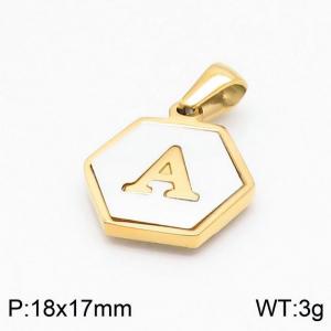 Stainless Steel Gold-plating Pendant - KP97748-LB