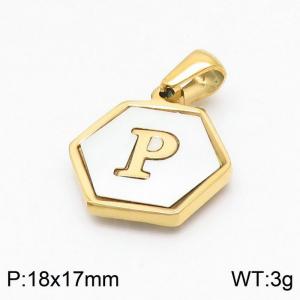 Stainless Steel Gold-plating Pendant - KP97749-LB