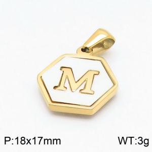 Stainless Steel Gold-plating Pendant - KP97750-LB