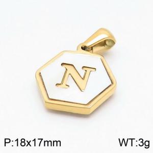 Stainless Steel Gold-plating Pendant - KP97751-LB