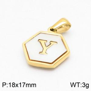 Stainless Steel Gold-plating Pendant - KP97761-LB