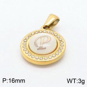 Stainless Steel Gold-plating Pendant - KP97827-LB