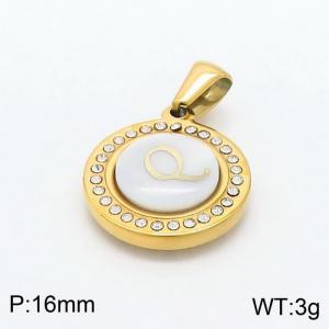 Stainless Steel Gold-plating Pendant - KP97828-LB