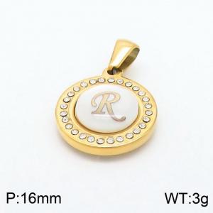 Stainless Steel Gold-plating Pendant - KP97829-LB