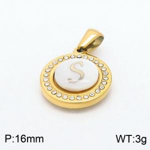 Stainless Steel Gold-plating Pendant - KP97830-LB