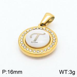 Stainless Steel Gold-plating Pendant - KP97831-LB