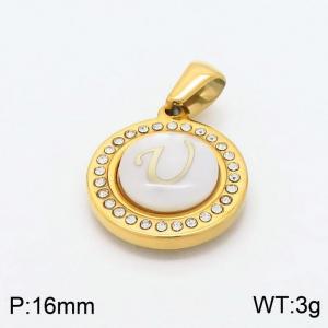 Stainless Steel Gold-plating Pendant - KP97832-LB