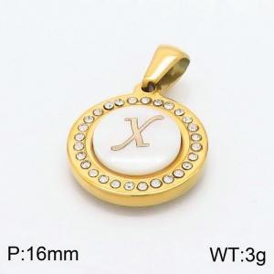 Stainless Steel Gold-plating Pendant - KP97835-LB