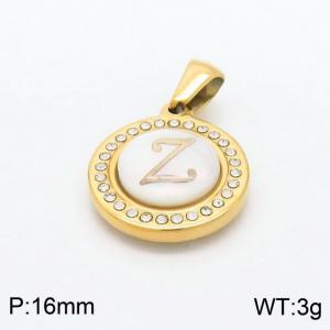 Stainless Steel Gold-plating Pendant - KP97837-LB