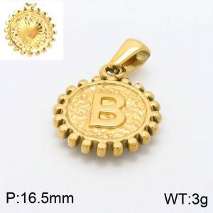 Stainless Steel Gold-plating Pendant - KP97839-LB