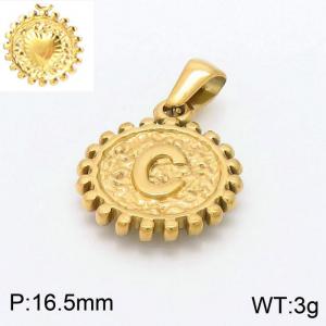 Stainless Steel Gold-plating Pendant - KP97840-LB