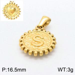 Stainless Steel Gold-plating Pendant - KP97856-LB