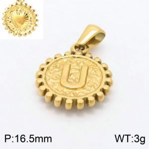 Stainless Steel Gold-plating Pendant - KP97858-LB