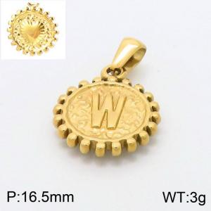 Stainless Steel Gold-plating Pendant - KP97860-LB