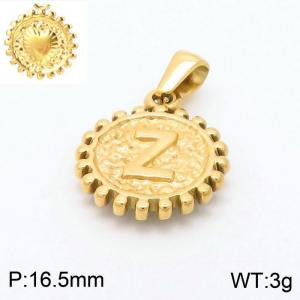 Stainless Steel Gold-plating Pendant - KP97863-LB