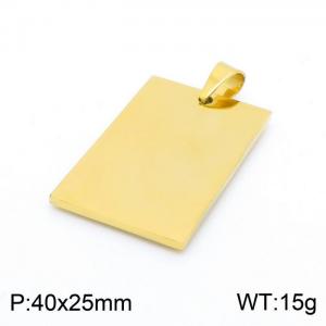 Stainless Steel Gold-plating Pendant - KP97939-KD