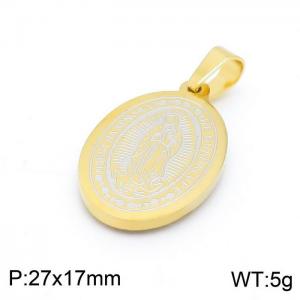 Stainless Steel Gold-plating Pendant - KP97946-KD